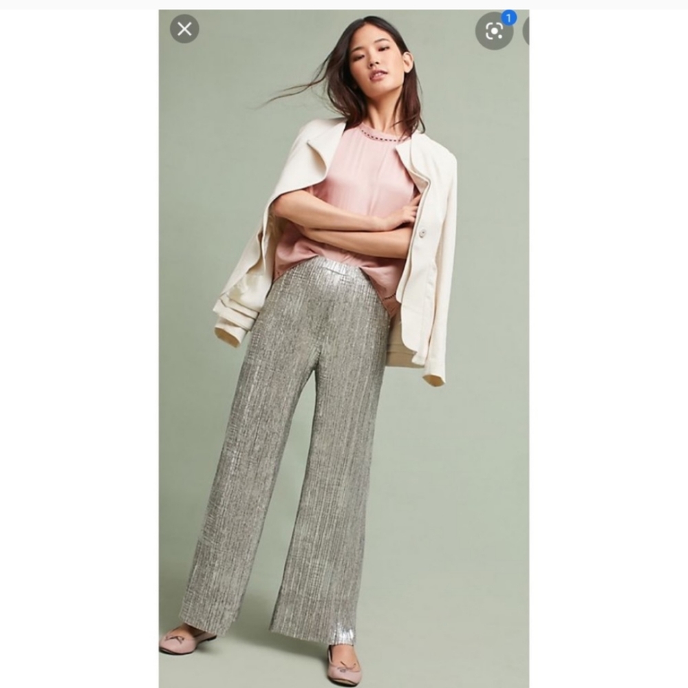 Anthropologie Elevenses Glistened Widelegs